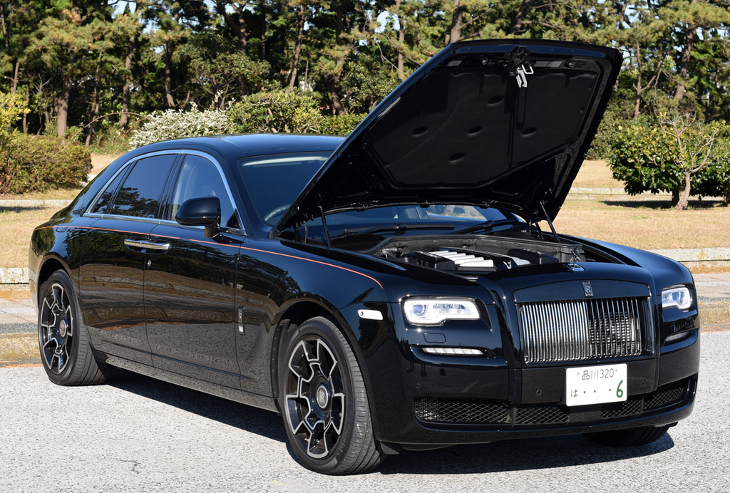 エンジンフードを開けても絵になる