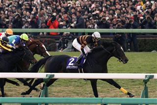 有馬記念を快勝したキタサンブラック＝２４日、中山競馬場