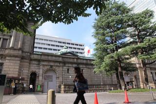 東京都中央区の日銀本店（早坂洋祐撮影）