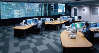 九州電力の中央給電指令所＝福岡市