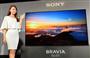 国内市場向け４Ｋテレビ、ブラビアの新商品発表会＝８日、東京都中央区（伴龍二撮影）
