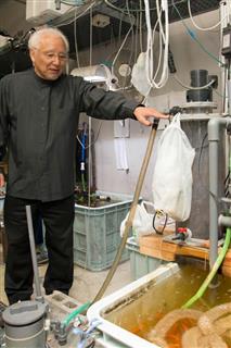 東京海洋大の延東真教授が開発した水を浄化して再利用する装置