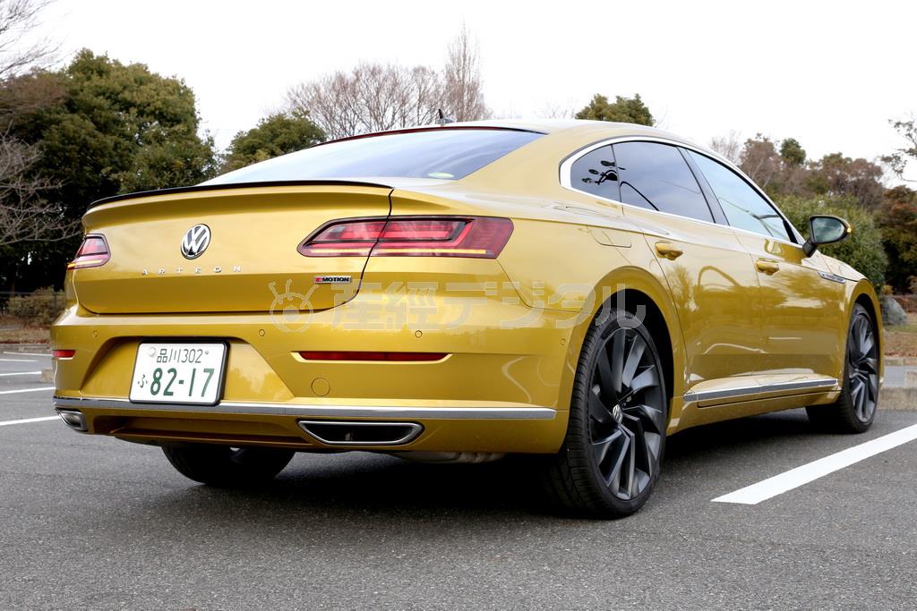 グッと張り出したリアフェンダーがスポーティー。ＶＷ・アルテオン