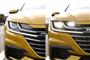 ヘッドライト消灯時と点灯時。ＶＷ・アルテオン