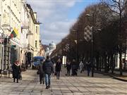 カウナス市内の目抜き通り