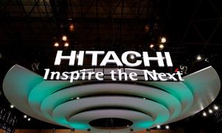 日立製作所のロゴ＝2016年（ロイター）