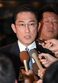 岸田文雄自民党政調会長（佐藤徳昭撮影）