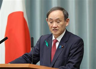 菅義偉官房長官（春名中撮影）