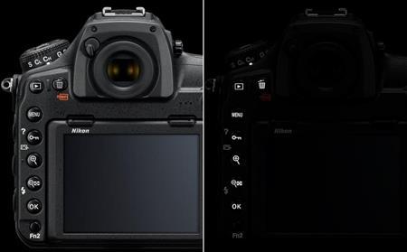 　暗所での撮影をサポートするボタンイルミネーション