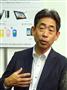 「車載通信機器も広げたい」と話す富士通コネクテッドテクノロジーズの高田克美社長＝２３日、東京都千代田区のベルサール神田