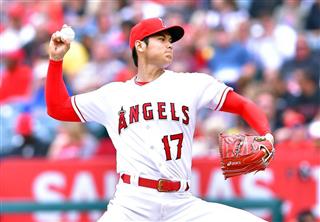 ルーキー・イヤーとして文句ない成績を残している大谷＝２０日、米カリフォルニア州のエンゼル・スタジアム（リョウ薮下撮影）
