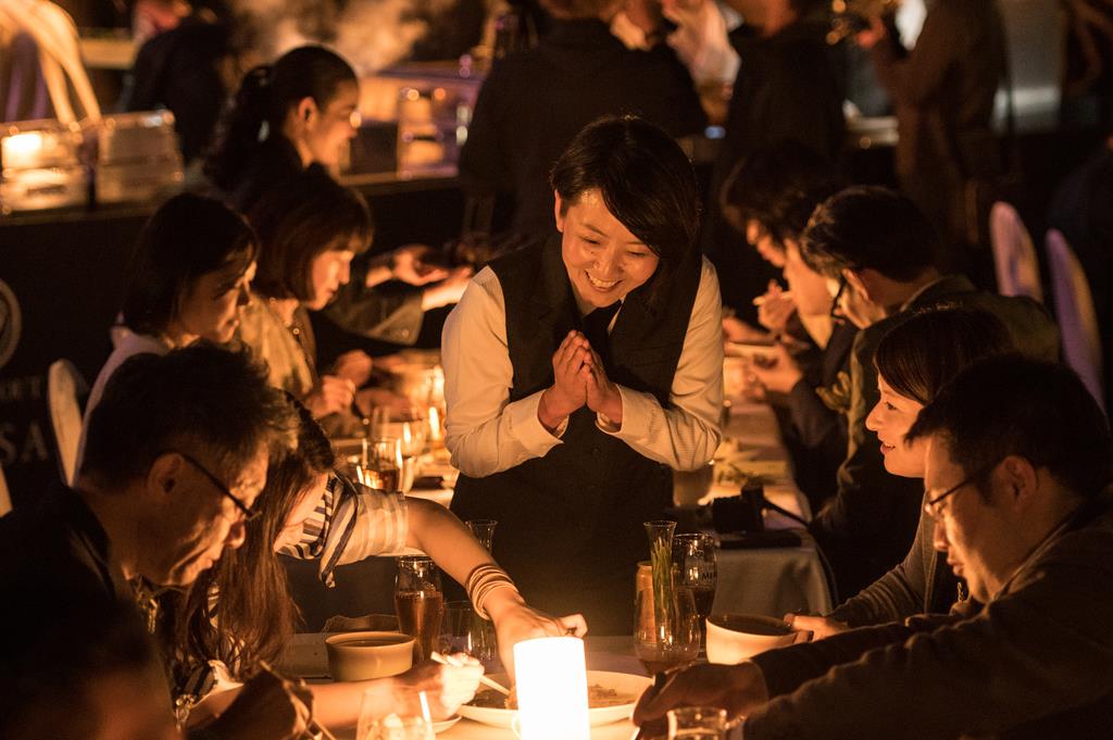 至福の時間にゲストの顔にも笑みがこぼれる