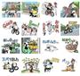ＬＩＮＥ用スタンプ「しまなみアニマルサイクリング」（広島県提供）