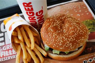 バーガーキングのメニュー(AP) バーガーキングのメニュー(AP)