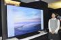ＬＧ電子の新型有機ＥＬテレビ＝４月、東京都内
