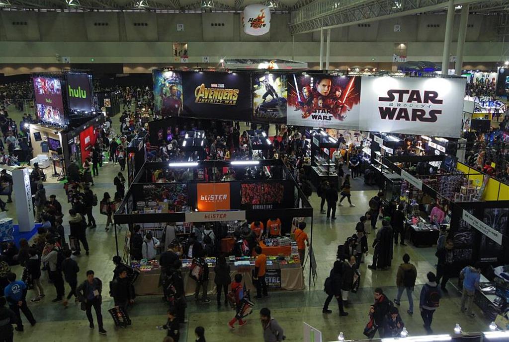 会場いっぱいにブースが並んだ東京コミコン2017