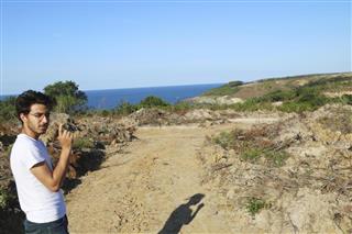 樹木が切られた原発建設予定地＝トルコ・シノップ（共同）