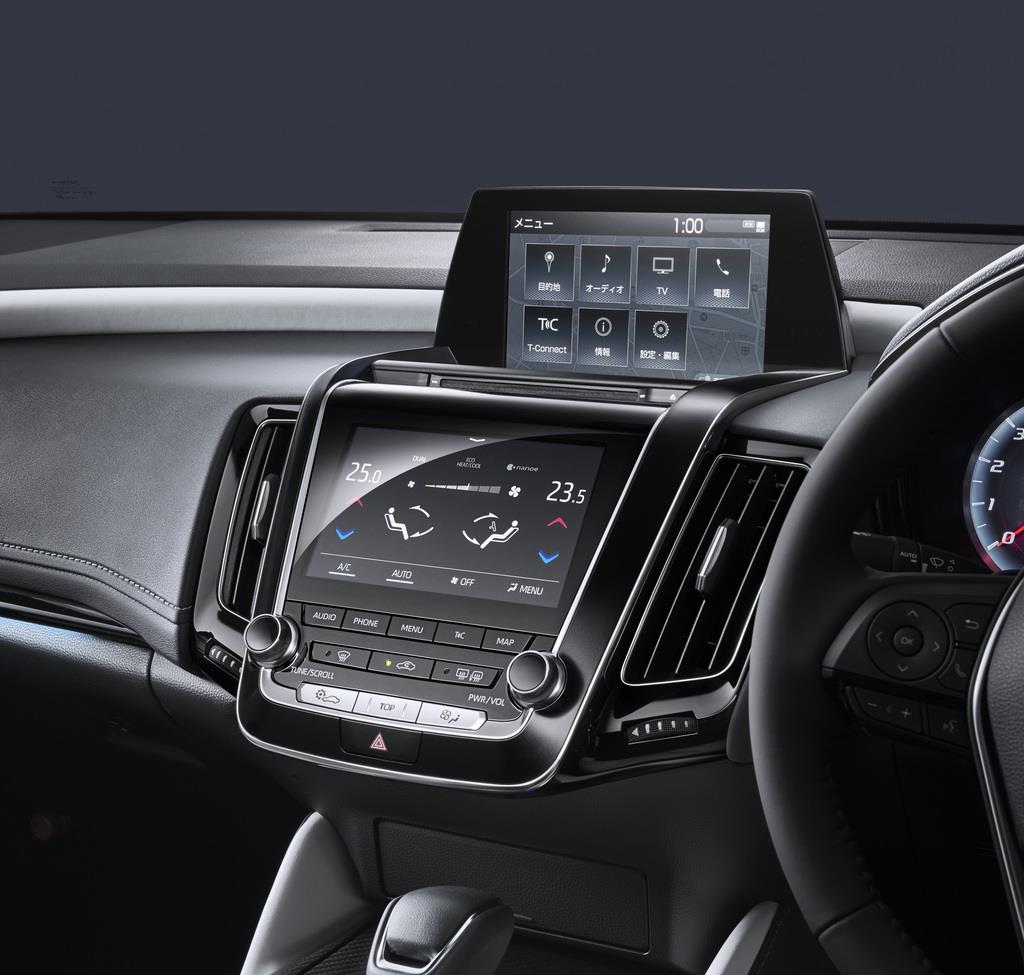 新型クラウンの車内