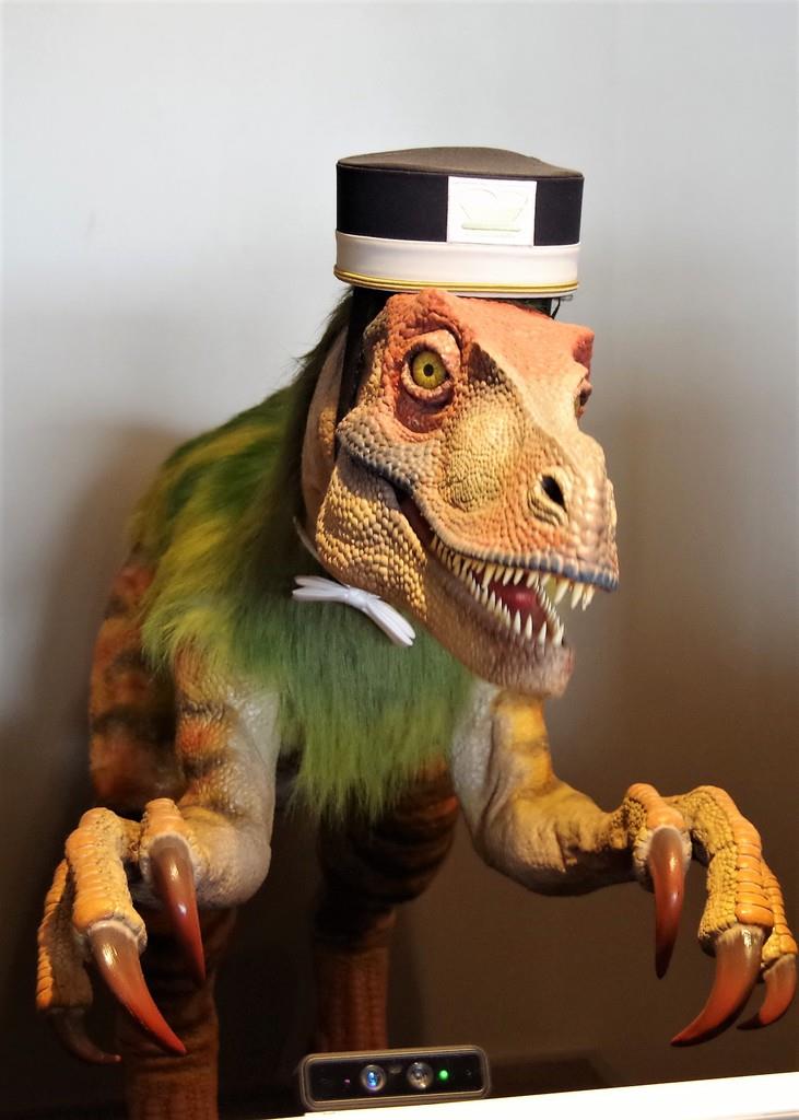 恐竜型ロボットの「きぼう」