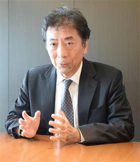 日本政策投資銀行の渡辺一社長＝７月１８日、東京都千代田区