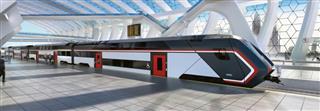 日立製作所がイタリアで納入を予定する２階建て鉄道車両のイメージ（日立製作所提供）