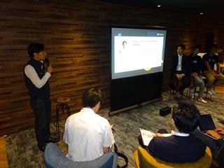 インキュベイトファンド開いた投資先企業の会社説明会=19日、東京都渋谷区 インキュベイトファンド開いた投資先企業の会社説明会=19日、東京都渋谷区