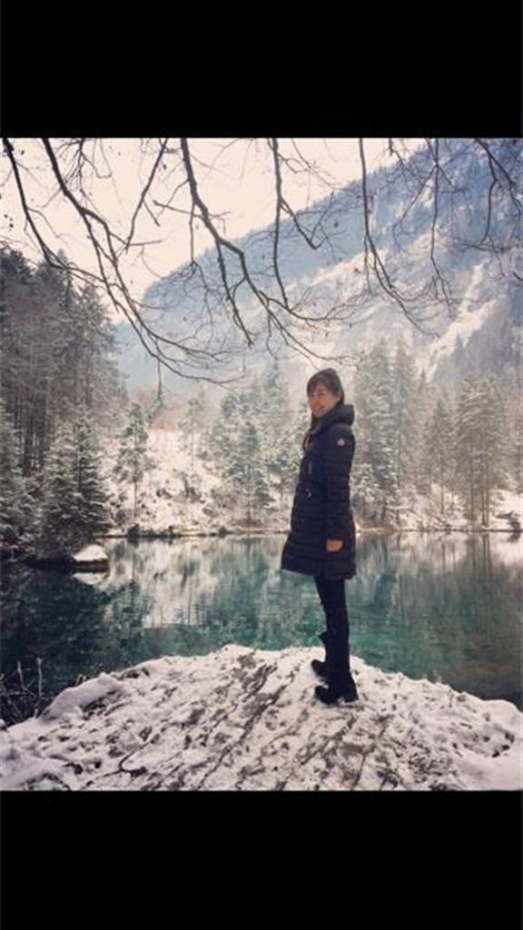 笹子さん。最近のフライトで訪ねたチューリッヒで