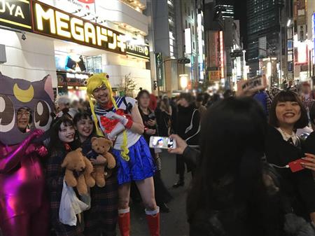 ハロウィーン当日の渋谷の様子