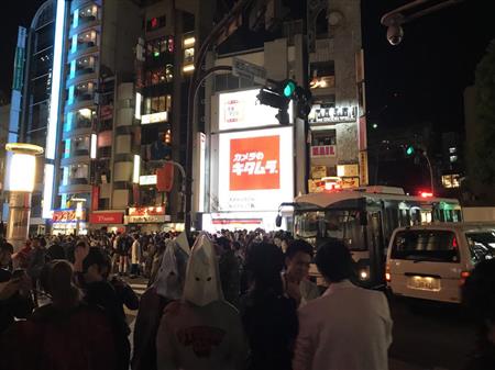 ハロウィーン当日の渋谷の様子