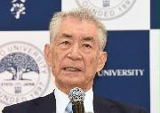 京都大学の本庶佑特別教授（永田直也撮影）