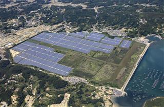 岡山県瀬戸内市に建設された国内最大級のメガソーラー