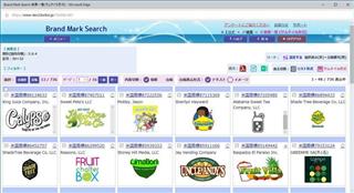 日本パテントデータサービスがサービスを開始する、ブランド・マーク・サーチの海外商標情報検索画面