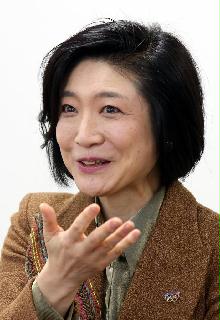 万博誘致プレゼンテーターを務めたパナソニック執行役員の小川理子さん＝３０日、大阪府門真市（前川純一郎撮影）