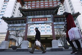 中国の人気ブロガーによる告発で、ずさんな衛生管理を指摘された高級ホテルの一つ「ザ・ペニンシュラ北京」（ＡＰ）