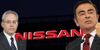 グレゴリー・ケリー容疑者（左、共同）とカルロス・ゴーン容疑者（早坂洋祐撮影）