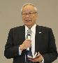 日本医師会の横倉義武会長（萩原悠久人撮影）