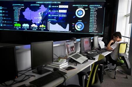 電気自動車に関する中国当局のデータ収集・監視センター＝上海（ＡＰ）