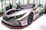 日産のＥＶレーシングカー「リーフＮＩＳＭＯ・ＲＣ」（東京・銀座の日産クロッシングにて撮影）