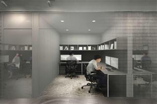 クリエーティブ制作者向けコワーキングスペースの個室ブース（イメージ）