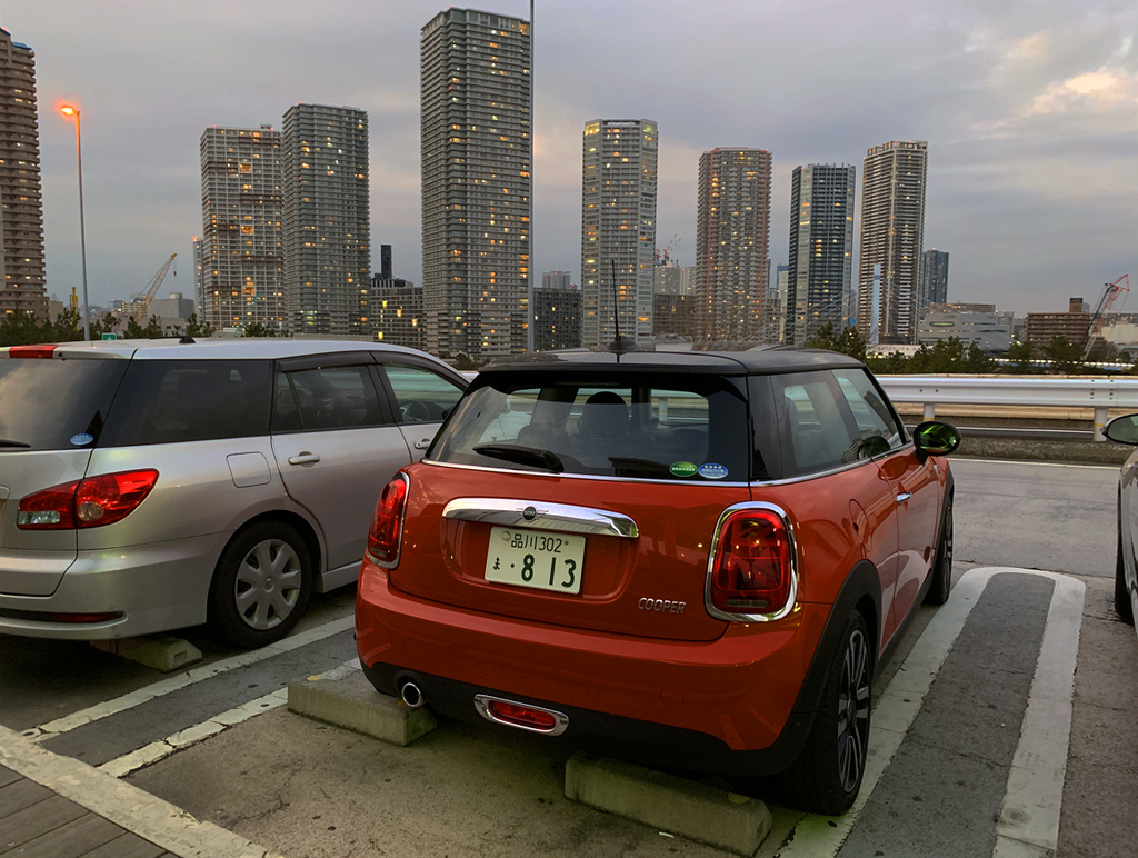 辰巳第１ＰＡから望む東雲の高層マンション群