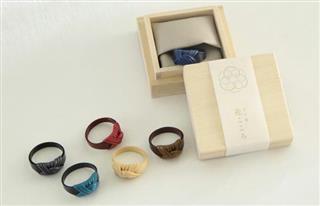 セメントプロデュースデザイン「京竹籠花こころリング」