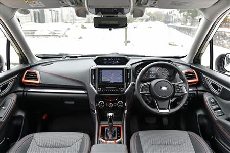 アクティブシーンを意識したＸ－ＢＲＥＡＫのインテリア（ＳＵＢＡＲＵ提供）