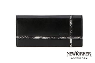 クロス柄のタータンチェックがおしゃれなニューヨーカーの「メンズクロス長財布」