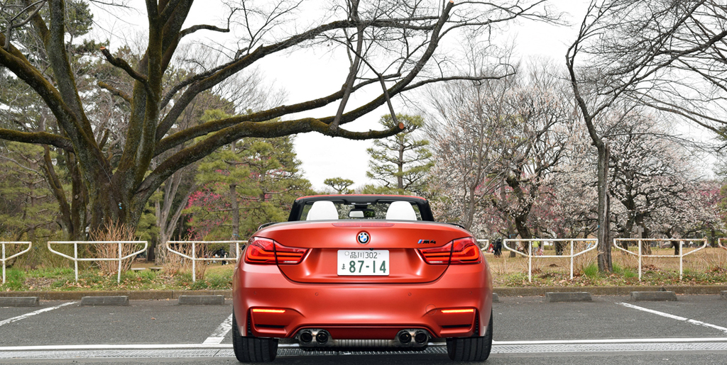視線を惹きつけるＭ４カブリオレのリヤビュー