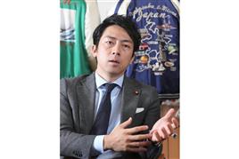 小泉進次郎・自民厚労部会長（春名中撮影）