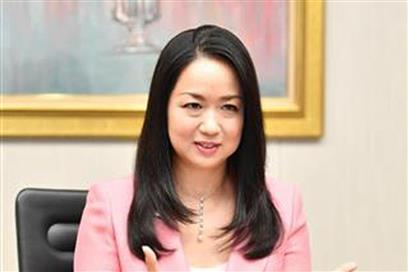 中長期ビジョンを推進する森トラストの伊達美和子社長＝東京都港区虎ノ門