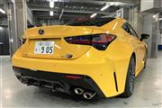リヤコンビランプの形状も変更されたレクサスＲＣＦ（筆者撮影）