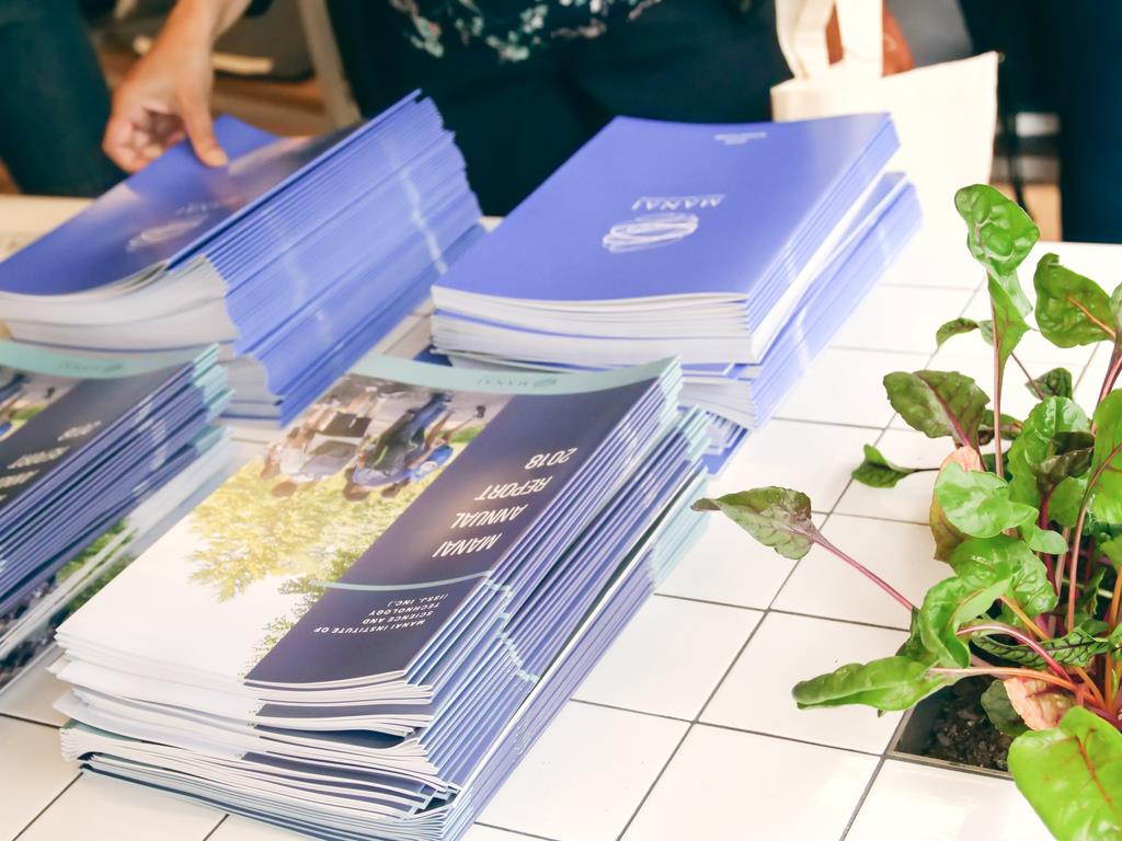 9月開校のManai Institute of Science and Technologyのパンフレット（マナイ提供）