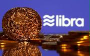 仮想通貨「リブラ」とロゴ（ロイター）