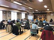 一文字一文字、丁寧に写経していくことで心が洗われる（普賢院）